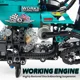 thumbnail image 4 of Kit de construcción de juguete de motocicleta, modelo de pantalla Cafe Racer, kit de construcción de motocicleta Cool Technic para adultos mayores de 14 años, compatible con Lego (431 piezas) kaili Sencillez, 4 of 5