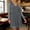 Grey, variant on Dresses for Women 2026 Elegant Sparkly Mesh Long Sleeve Collar Fashion Patchwork Mini Dress Summer Lightweight Party Wear Clothes