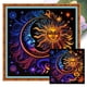 thumbnail image 1 of Hilo de bordar de algodón completo, 11CT, estampado de estrella y luna, punto de cruz, 45x45cm, 1 of 9