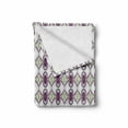 thumbnail image 2 of Ethnic Soft Flannel Fleece Throw Blanket, Vintage Eastern Mosaic from Medieval Times Art Axis Illustration, Cozy Plush for Indoor and Outdoor Use, 70" x 90", Pale Green Pale Grey, by Ambesonne, 2 of 6