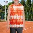 thumbnail image 2 of Ruyang Kids Boys Tie-dyed Camisoles Round Neck Loose Sleeveless Tank Tops Summer Casual Athletic Jogger Blouse T-Shirt, 2 of 5