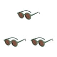 thumbnail image 4 of Sonducket Gafas de sol redondas para niños Gafas para bebés Color crema facial con marco de forma redonda Accesorios de ropa Verde Type1 NO1 Sonducket CBP390162, 4 of 6