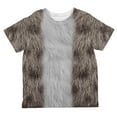 thumbnail image 1 of Halloween Grey Cat Costume All Over Toddler T Shirt, 1 of 2