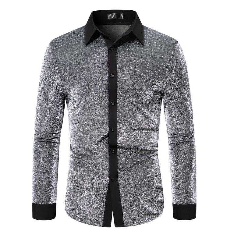 slim fit dress slacks Men's Gold Taupe Satin Dress Shirt with Tie & Handkerchief 18.5 34/35 / Taupe main image 1