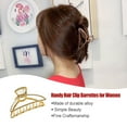 thumbnail image 4 of Pince à Griffes Style Simple Poignée Portable Alliage Robuste Accessoires de Décoration Géométrique Barrettes pour Femmes KC Or/arc, 4 of 6