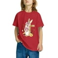 thumbnail image 5 of Riecok Easter Bunny Shirt Toddler Boys Girls Short Sleeve T-Shirts for Boys Summer Clothes Boys or Girls Toddler T-Shirt 3 T Red, 5 of 5