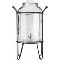 thumbnail image 4 of PetFurnishn 3 Gallon Glass Ice Cold Beverage Dispenser - With Glass Lid and Handle Drink Dispenser With Metal Stand, 100% Leak Proof Spigot- Wide Mouth Easy Filling For Outdoor, Parties & Daily Use, 4 of 5