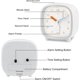 thumbnail image 4 of Despertador Analógico Para Niños JAMW Despertadores Luminoso Snooze Silencioso Despertador Clásico Blanco, 4 of 5