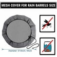 thumbnail image 2 of Couvercle de Baril de Pluie Rond, Filet de Protection Réglable avec Cordon de Serrage, 2 of 5