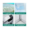 thumbnail image 7 of Greenhouse for Outdoors, Large Aluminum Greenhouses with Roof Vent and Quick Setup Structure, Greenhouse Heavy Duty with PC Panels, Walk-in Green Houses for Winter Garden,Backyard,Patio,Lawn, 7 of 7