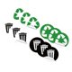 thumbnail image 1 of Recycle Sticker Trash Can Sticker for Decoration Use 12Pcs Self-Adhesive Set, 1 of 2