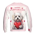 thumbnail image 2 of Happy Valentine's Day Maltese Brings Love Heart All Over Print 3D Sweatshirt Unisex Merch Maltese Dog Lover Gifts Idea - 02028, 2 of 6