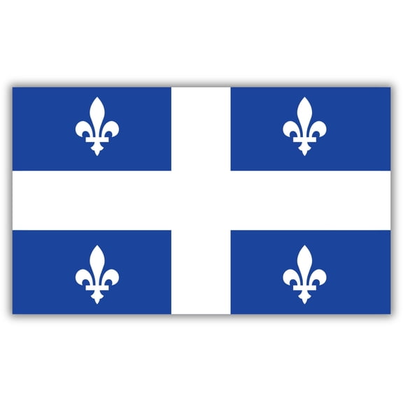 Magnet Me Up Quebec Flag Magnet Decal, 4x6" Canadian Souvenir, Made in USA,