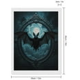thumbnail image 2 of Diamond Art Kit for Adults, Moonlit Bat Ornate Frame Sky Diamond Painting for Adults Beginners, 5D DIY Diamond Art Painting Kits, Colorful Diamond Painting Craft for Home Decor 12x16, 2 of 7
