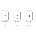 thumbnail image 6 of Heng Balance Lamp by DesignNest- Ellipse Magnetic Mid-air Switch USB Powered LED Lamp, Reddot Award Winner 2016 (Red), 6 of 8