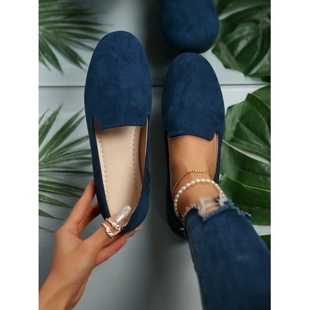 

Fashionable Ladies‘ Round-toe Flat Shoes Minimalist Loafers