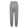 thumbnail image 5 of Olyvenn Sweatpants Women Baggy High Waist Pants with Pockets Drawstring Lounge Workout Trousers Stretch Yoga Jogging Gray XXL, 5 of 6
