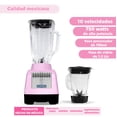 thumbnail image 2 of Licuadora Bartech 750W 10 Velocidades con 2 Vasos Vidrio 1.2L y Portátil 750ml Rosa, 2 of 2