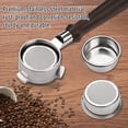 thumbnail image 4 of Amdohai 54mm 3 Ears Stainless Steel Bottomless Naked Portafilter Wooden Coffee Handle Cup Filter Basket Replacement for Breville 8 Series Coffee Machines, 4 of 8