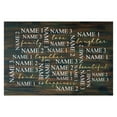 thumbnail image 3 of Personalized Planet 27x18 Love Laughter Beautiful Together Happiness Family of 3 Doormat with Custom Names Printed on Brown Rectangular 1/4” Thick Non Slip Mat for Kitchen Hallway Deck or Porch, 3 of 6