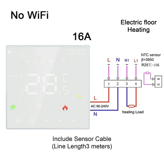 Smart Tuya Smart Home Thermoregulator WIFI Warm Floor Thermostat For Electric Heating Temperature Controller Gas Boiler