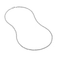 thumbnail image 2 of 14K White Gold Women's 16" 2.00mm Hollow Rope Chain Necklace, 2 of 4