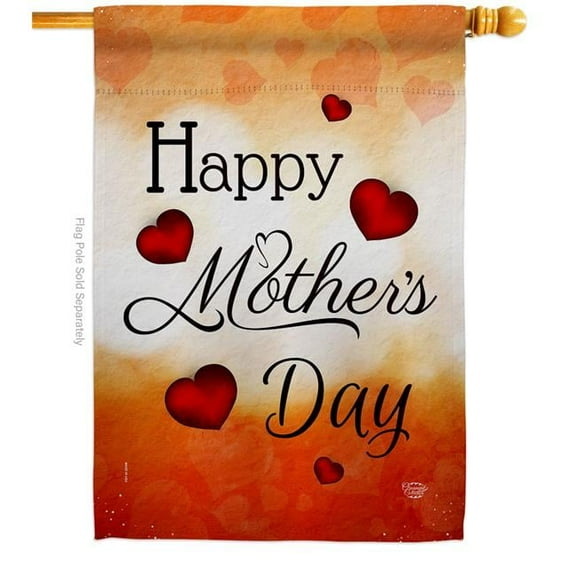 Ornament Collection H192571-BO Happy Mommy Day Family Mother 28 x 40 in. Double-Sided Decorative Vertical House Flags for Decoration Banner Garden Yard Gift