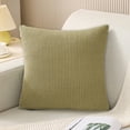 thumbnail image 3 of Estbridge Polyester Throw Pillow with Insert for Bed Sofa Couch  Household Soft Comfort Pillows Decorative Pillow for Indoor Outdoor  Solid Color Modern Style Home Decor  18”x18”  1PC  Co, 3 of 8