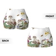 thumbnail image 5 of Fotbe Herbs and Wildflowers Seamless Shorts, Womens Workout Shorts High Waist Stretch Booty Short for Gym/Yoga/Running/Biking-XX-Large, 5 of 9