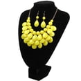 thumbnail image 5 of Collar llamativo con forma de burbuja y aretes para mujer Collar llamativo con forma de burbuja y aretes, 5 of 5