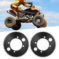 thumbnail image 1 of Rear Sprocket, Simple Installation Chain Sprocket Stainless Steel 2pcs High Hardness Black  for 47cc 49cc Mini Motorcycle, 1 of 7