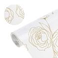 thumbnail image 2 of Unique Bargains 1 Pc Shelf Liner Drawer Liner Fondo Rosa Blanco 59.06"x17.72" Dorado Blanco, 2 of 5