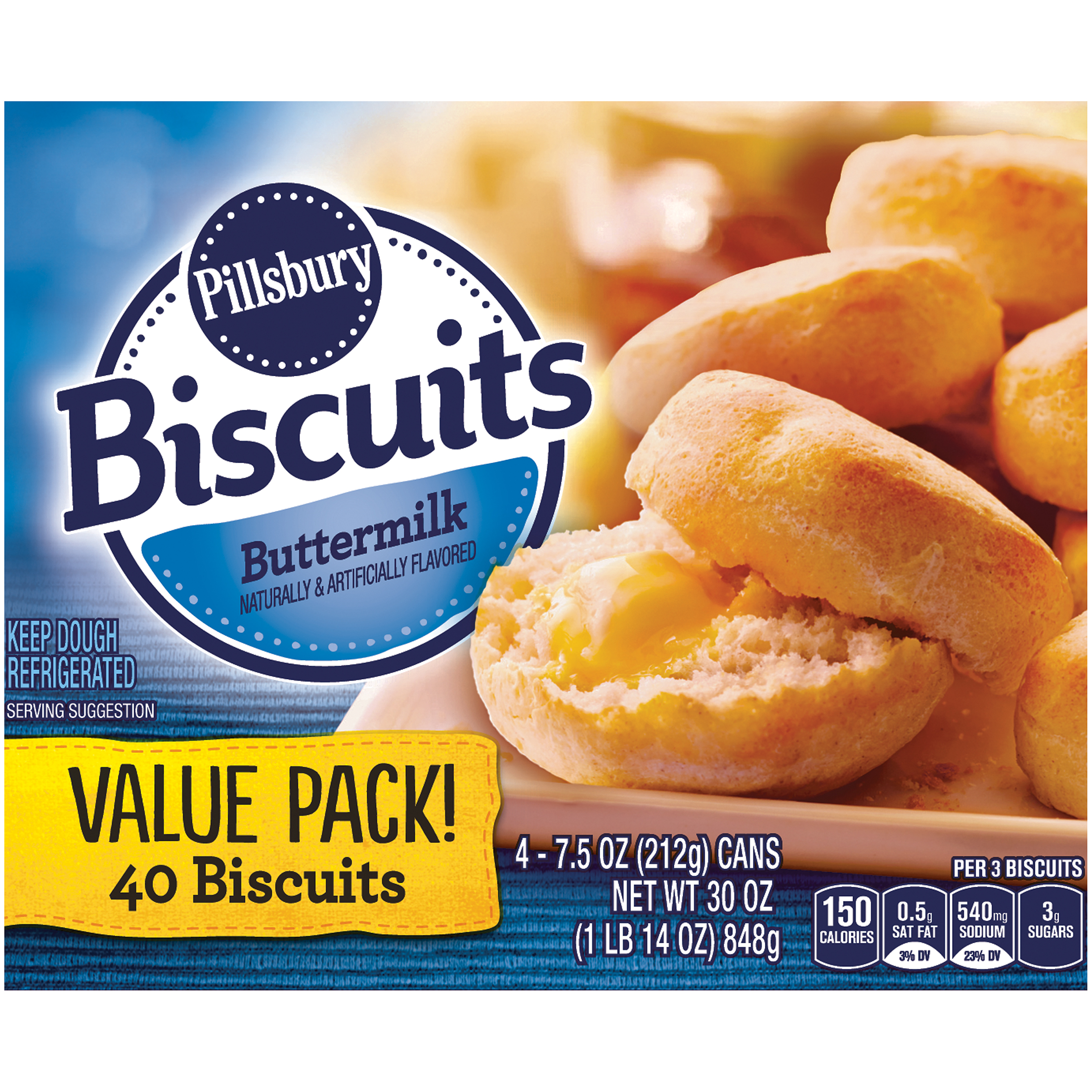 Pillsbury Buttermilk Biscuits, 14 Oz. - image 4 of 7