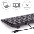 thumbnail image 4 of Teclado retroiluminado de lujo, teclas contrastantes y juego de luces LED blancas brillantes, 4 of 5