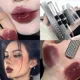 thumbnail image 2 of Matte Lip Glaze Double Head Mirror Lipstick Moisturizing Water Gloss Dark Raincoat Solid Color Non-stick Cup Korea Lip Makeup, 2 of 5