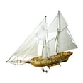 thumbnail image 2 of DIY Wood Boat Model Assemble Model Educational Unfinished Crafting Nautical Sail, 2 of 9