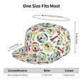 thumbnail image 6 of Daiia Cartoon Labrador Retriever print Flat Bill Hats Flat Brim Trucker Cap Baseball Cap Adjustable Classic Low Profile Hat Unconstructed Plain Cap, 6 of 9
