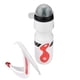 thumbnail image 1 of Botella de agua de 650 ml con soporte para bicicleta, soporte de jaula para bicicletas de montaña (blanco), 1 of 10