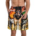 thumbnail image 2 of Jean Michel Basquiat Mens Swim Trunks Quick Dry Board Shorts with Mesh Lining, Breathable Fit Beach Shorts Swimwear Bathing Suits, 2 of 5