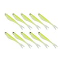 thumbnail image 2 of 2 juegos de señuelos artificiales portátiles con forma de pez de simulación de silicona suave, accesorio de pesca 1 #, 2 of 10