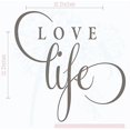 thumbnail image 1 of Home Décor Love Life Inspirational Stickers Wall Decals Office Quote 12x12 Castle Gray, 1 of 5
