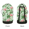 thumbnail image 4 of RMDQTR Durable Large Laundry Backpack with Drawstring Closure Ideal for Laundry Trips,Travel&Camping Flamingos at Rest, 4 of 7