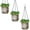 Gray, variant on GIXUSIL 3 Pcs 4 inch Outdoor Small Hanging Planters Flower Pot Basket,Self Watering Hanging Planter Indoor Plant Pots Drainage Holes, Visible Water Level, Plant Hanger, Gardening,Green/Clean/Gray