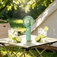 thumbnail image 7 of Lenkho Stylish Portable Handheld Fan, USB Rechargeable Mini Fan with Adjustable Speeds, Quiet Personal Fan, Perfect for Daily Use, Office, School, Outdoor, 7 of 7