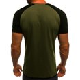thumbnail image 5 of Mens Slim Camouflage Print Shirts Sports Fitness Short Sleeve Camo Patchwork T-Shirt Crewneck Shirt Tops, 5 of 5