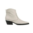 thumbnail image 2 of Franco Sarto Women's White Leather A-Blake Pointed Toe Booties 6.5M, 2 of 5
