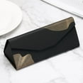 thumbnail image 1 of harmtty Foldable Annual Ring Print Prism Eyeglass Case Sunglasses Glasses Protective Box,Matte Black, 1 of 5