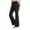 a#68Black336, variant on CAIVO Women Yoga Pants High Waist Flare Leggings Wide Straight Leg Sports Flared Trousers With Pocket For Yoga Pilates Fitness Solid Color Daily Slacks Birthday