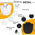 thumbnail image 2 of Blusa de cuello falso Vintage con cuello desmontable, camisa para hombre y mujer (blanco + negro), 2 uds. Rojo Verde Cocina, Decoración y Otros, 2 of 5