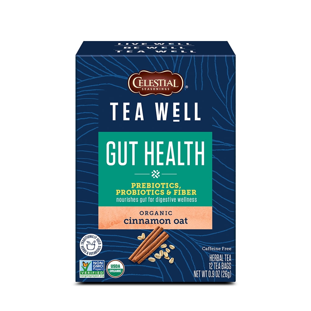 Celestial Seasonings TeaWell Organic Gut Health Wellness Tea, 12 Ct Tea
